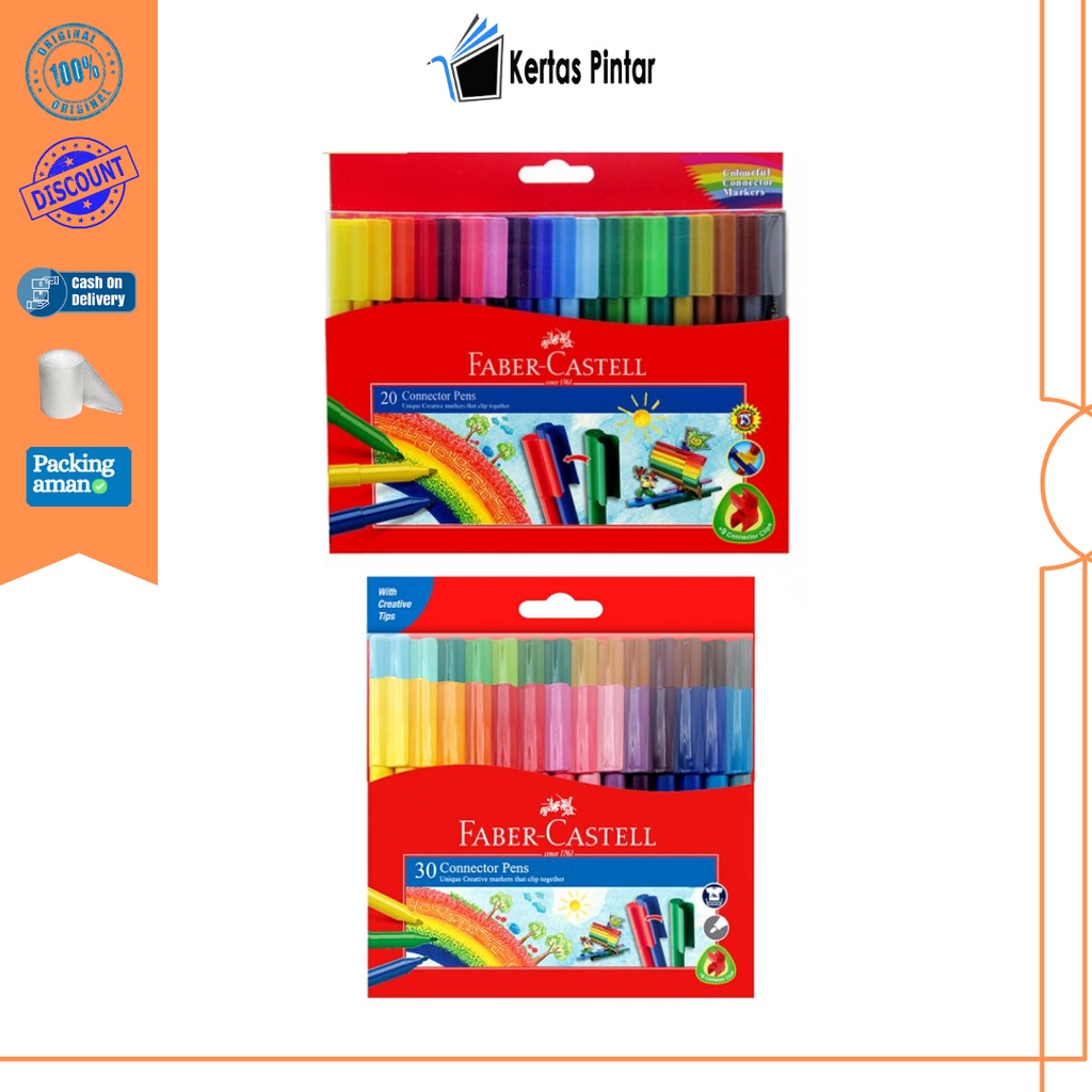 

SPIDOL CONNECTOR PEN FABER CASTELL 20 & 30 WARNA