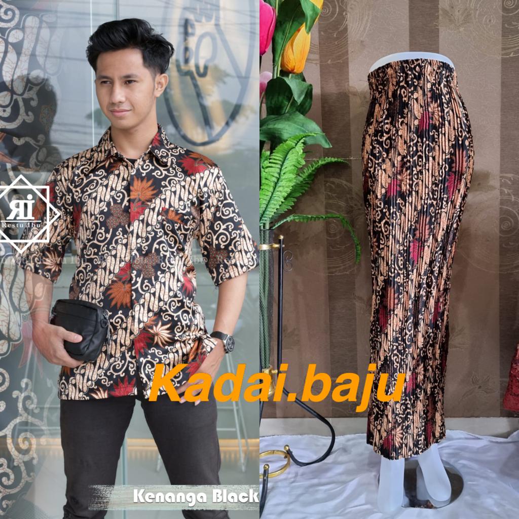 Kadai.baju / Batik couple  / Setelan batik couple / Kemeja batik couple / Rok plisket couple