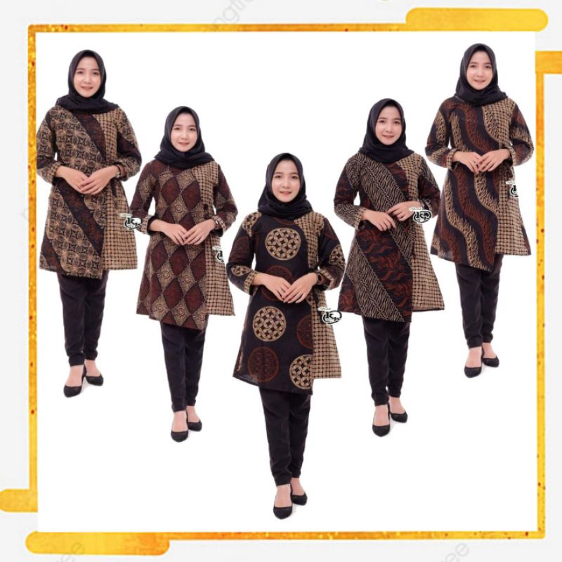 Batik Tunik Sogan Slempang Murah Berkualitas