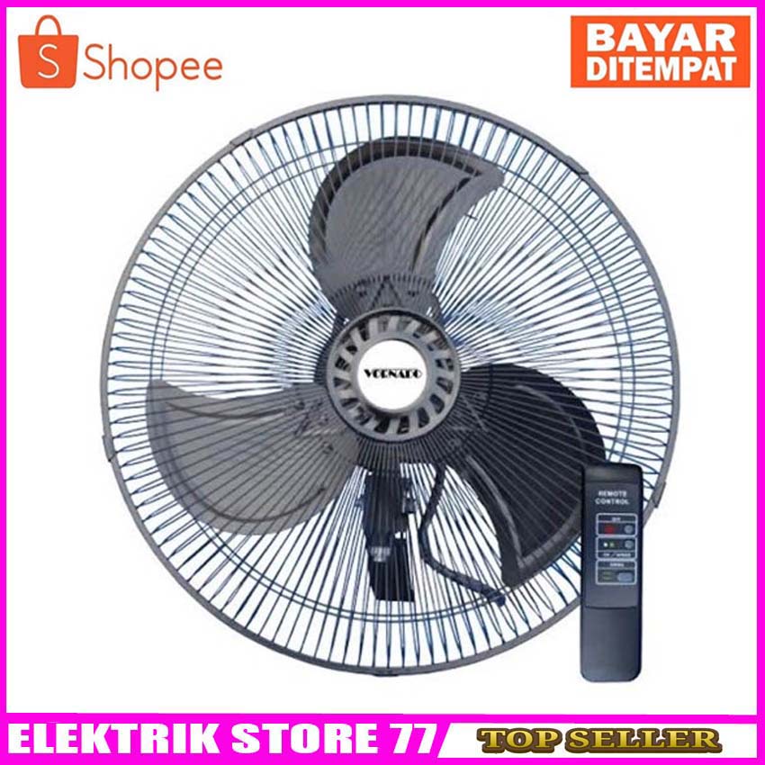 Kipas Angin Dinding /Wall Fan / Besi / Remote Vornado 16 inci RHFW 40