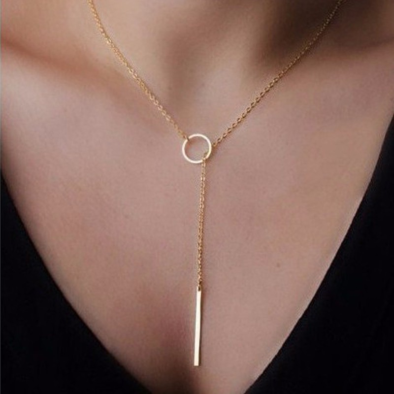 Women Sexy Gold Chain Party Club Pendant Necklace