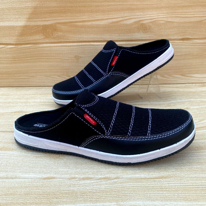 Sepatu Slop Pria Slip On Rajut | Sepatu Kasual Sepatu Slop Bustong Lentur