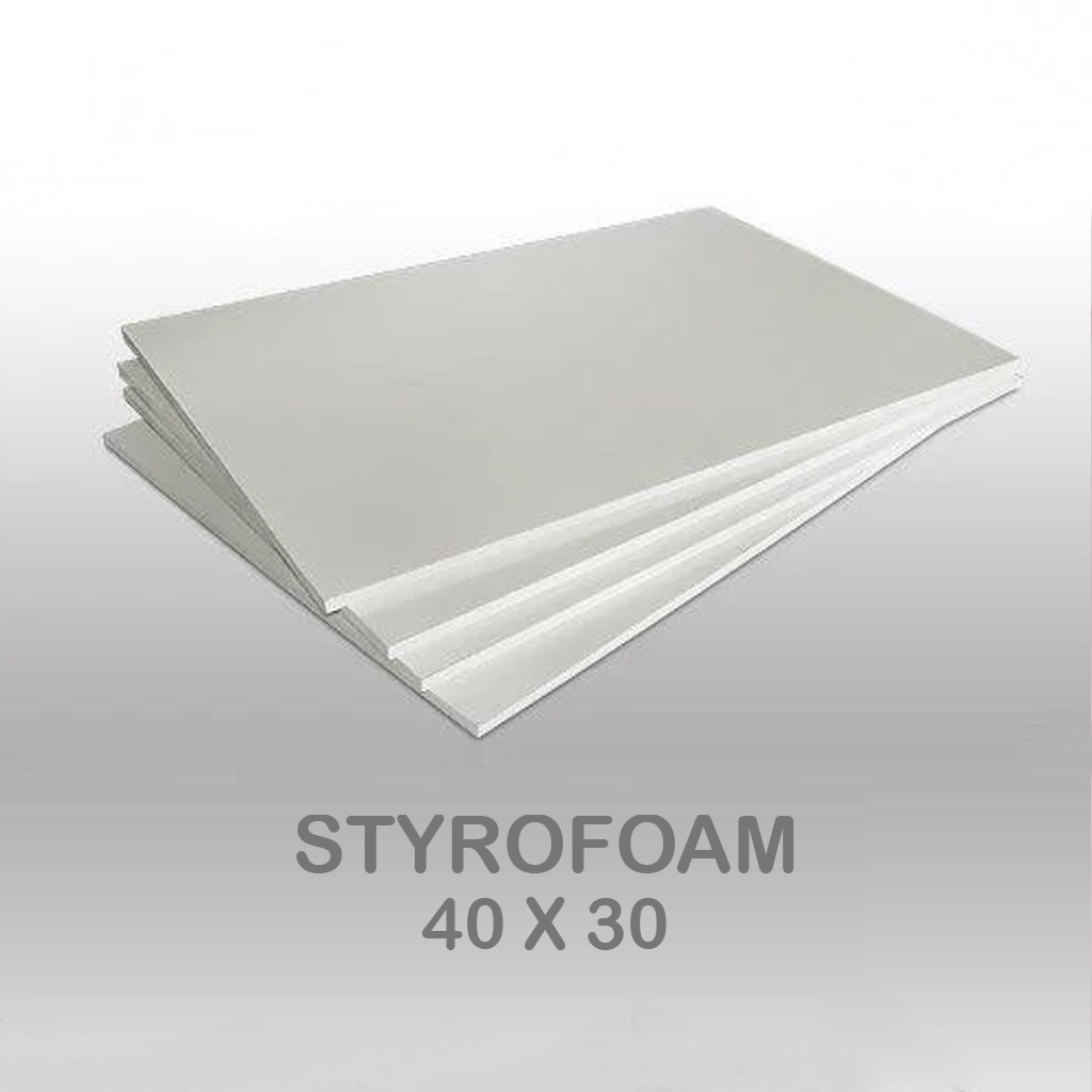 

40x30x1cm Papan Styrofoam Gabus Lembaran MINIMAL ORDER 5PCS supaya tidak patah di perjalanan / Styrofoam 40x30, Styrofoam 40x30x1cm, GABUS STYROFOAM LEMBARAN