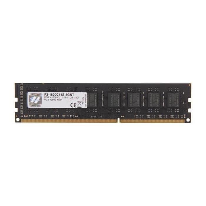 RAM PC DDR3 8GB Gskill DDR3 Value PC12800 8GB 1600Mhz Single Channel F3-1600C11S-8GNT