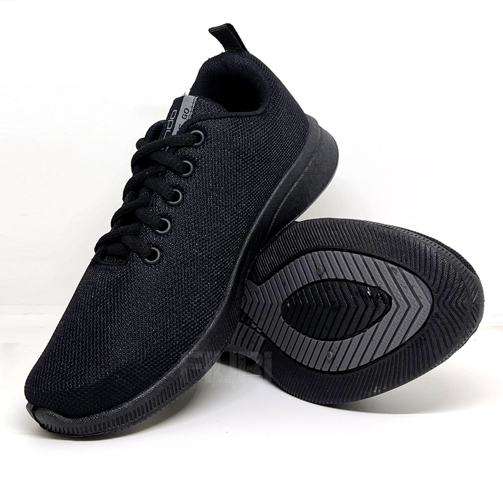 FIURI - ANDO ORIGINAL - SIP 38 33-40 FULL HITAM - SEPATU SNEAKERS SPORT KANVAS SOL KARET WANITA PRIA - SEPATU KETS TRENDY ANAK PEREMPUAN LAKI-LAKI - SEPATU OLAHRAGA LARI FITNES SENAM KERJA KULIAH SEKOLAH SD SMP SMA BERTALI CEWEK COWOK MURAH PROMO DISKON