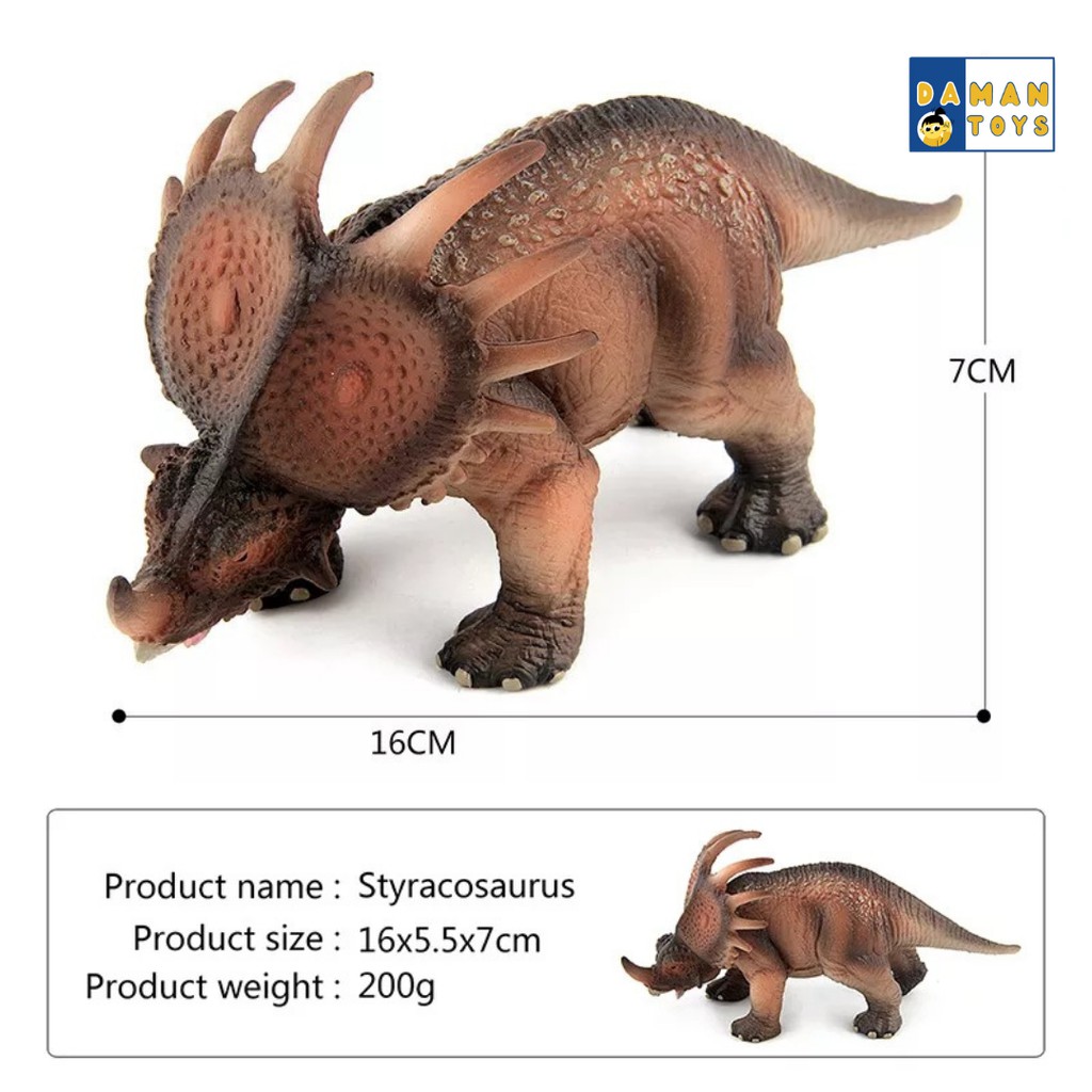 Jurassic Dinosaurus Styracosaurus, Arrhinoceratops, Anchiceratops, Action Figures Dinosaur World