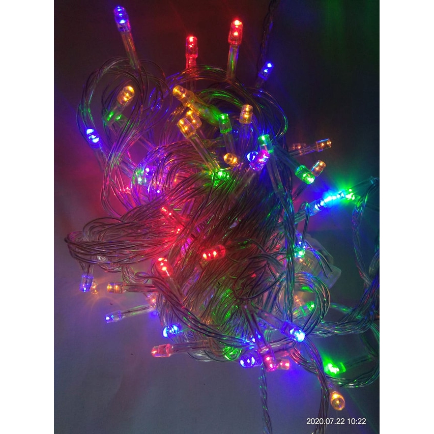 [DSP-9124] 10M LED LAMPU NATAL HIAS ELT N-104 6 WATT AC 220V 100 LED RGB (RED,GREN,BLUE)