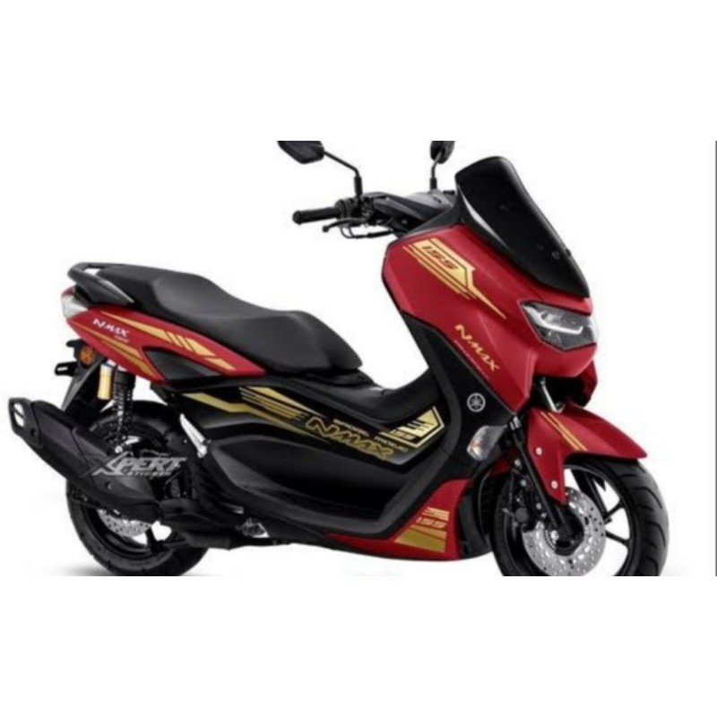 sticker cutting nmax 2022 body merah