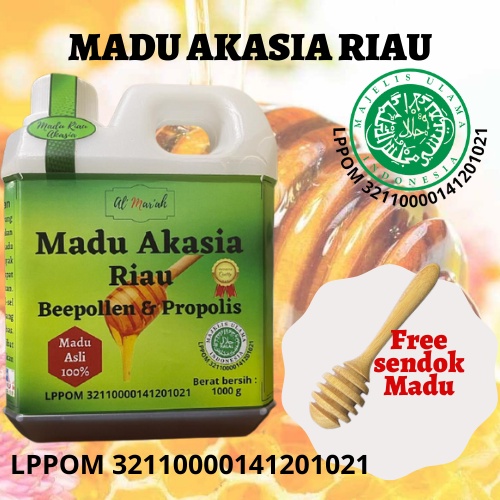 MADU AKASIA 1 KG MADU ASLI RIAU / Acasia Honey 1 kg Pure 100%- free Madu Manggis 150 gr