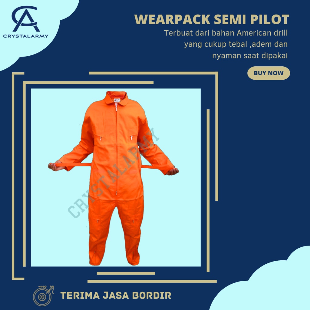 Wearpack Semi Pilot/Wearpack Safety Amerikan Drill/wearpack kerja/katelpak/wearpack ojak