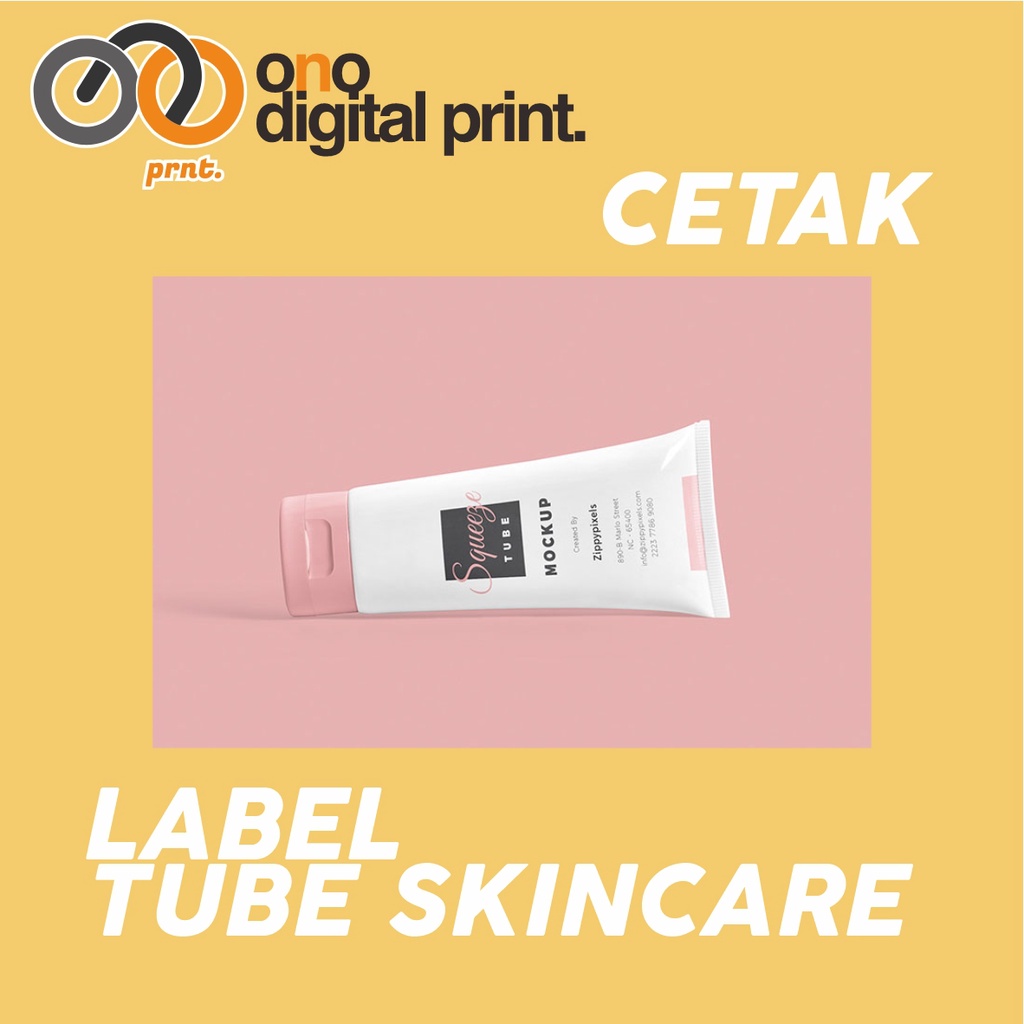 

Cetak Label Skincare/ Botol Bentuk Tube 14x5 cm
