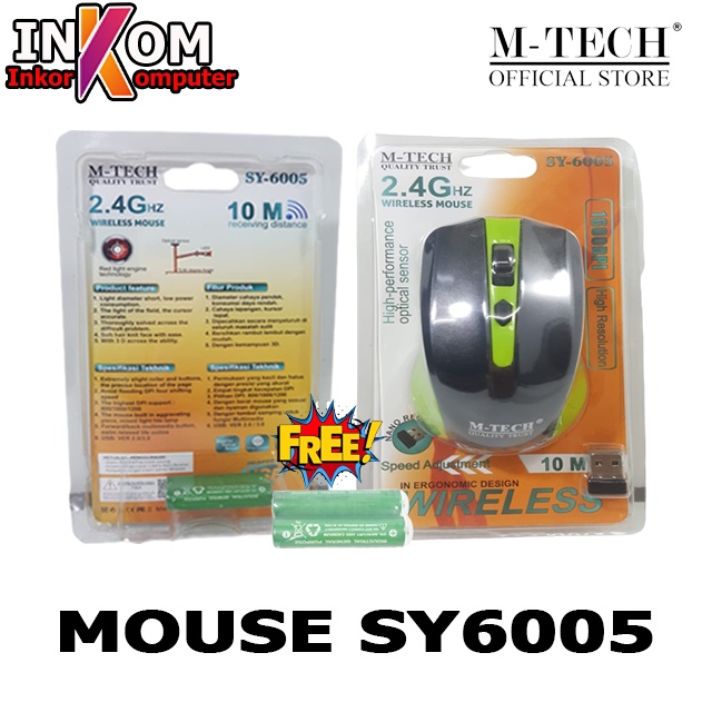 Mouse Wireless M-tech 2.4ghz Sy-6005