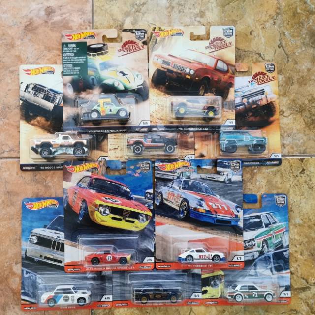 Hot Wheels Door Slammers dan dessert Rally set isi 10 pcs datsun 510 bmw alfa romeo volkswagen vw