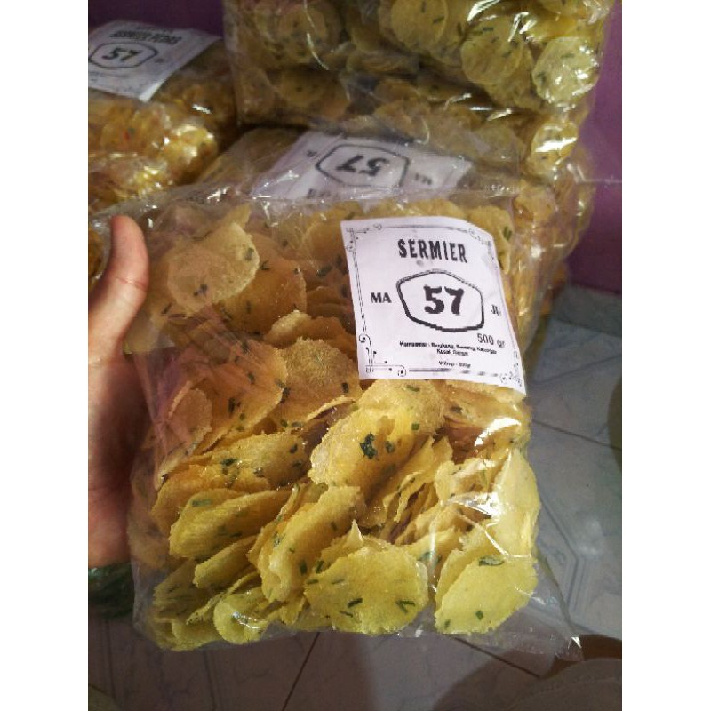 

sermier, sermiler, kerupuk singkong ( @ 500 gram )