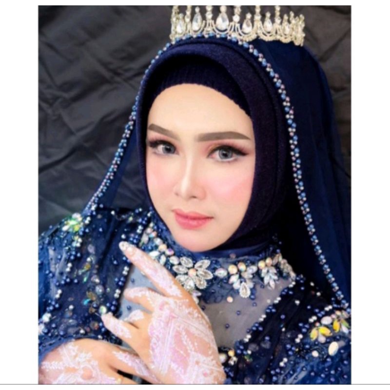 Slayer veil pengantin veil hijab pengantin slendang pengantin