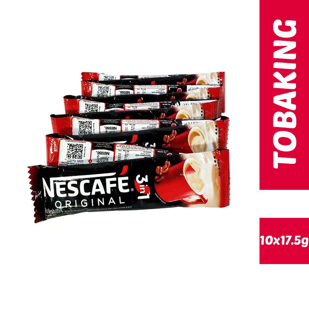 Kopi Nescafe Original 3 IN 1 Sachet 17.5gr x 10 renceng