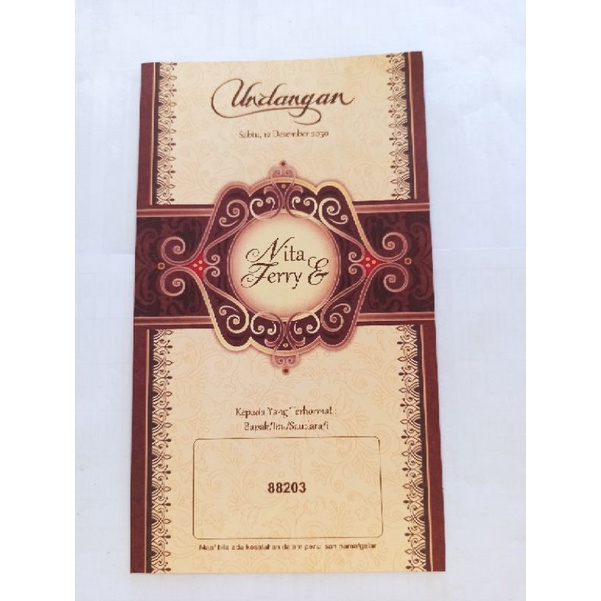 BLANKO undangan ERBA 88203