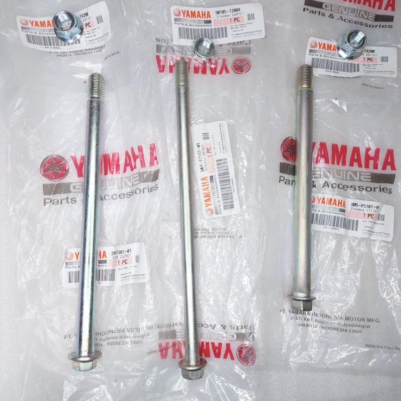 AS RODA BELAKANG AS RODA DEPAN AS SWING ARM SET RX KING S K RXKING RXS RXK ORIGINAL YAMAHA