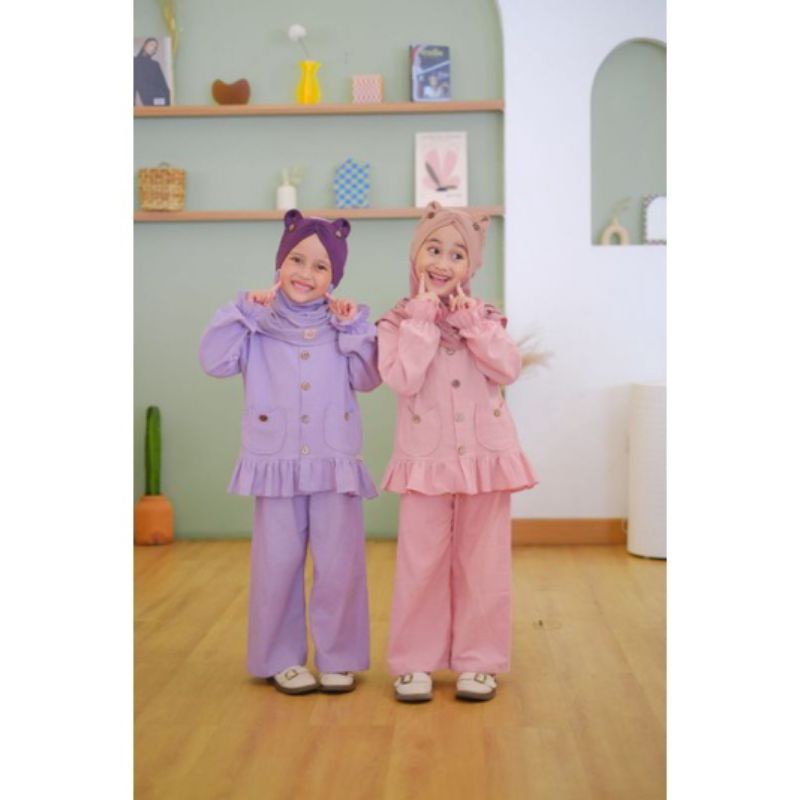 Afsheenastore One Set Eijaz / Setelan Anak Perempuan 1-8T