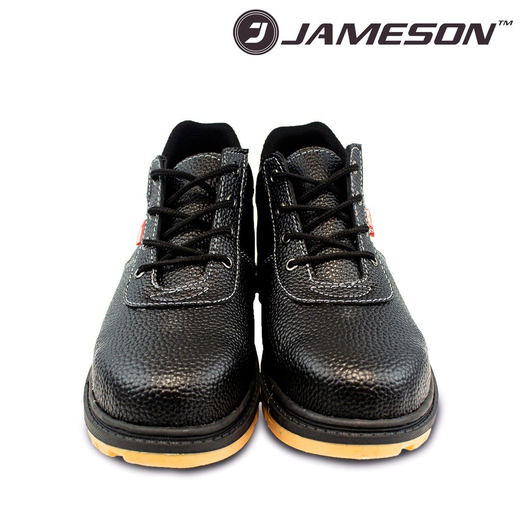 Sepatu Safety Shoes tali pendek semi boots Jameson TL 2W / kulit asli / besi di penghujung