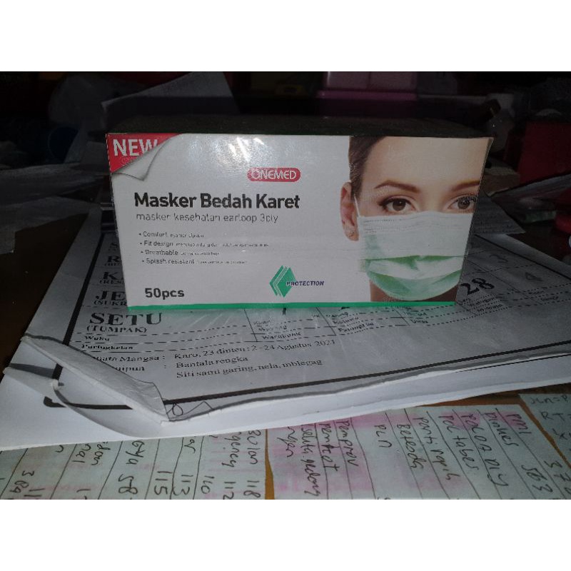 masker bedah onemed 1 box isi 50