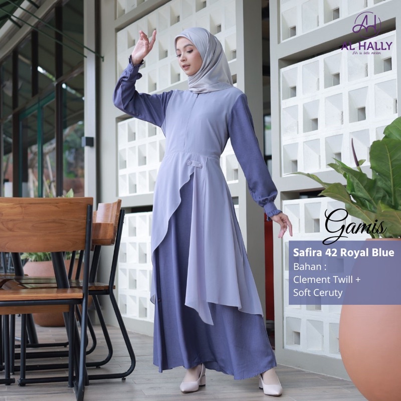 [COD] New Arrivall - AL HALLY SAFIRA 42 ORIGINAL - Gamis jumbo Terbaru  - Bahan Premium - Pusat dist