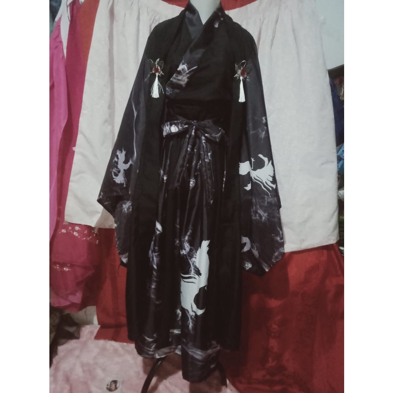 HANFU CUSTOM DESAIN Kostum Cosplay Costum Cowok