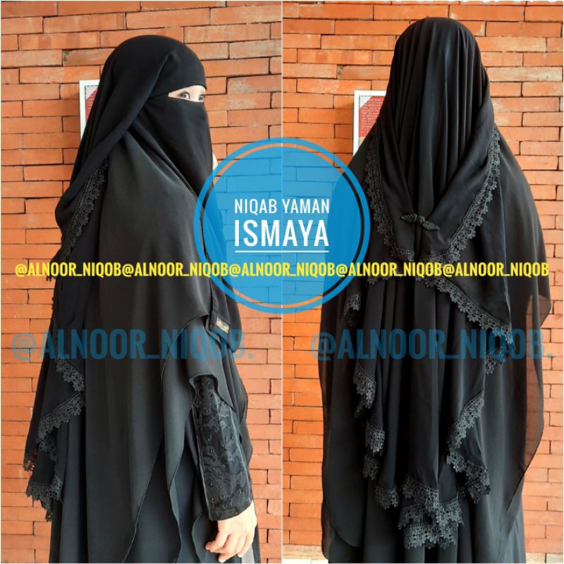 niqab Yaman ISMAYA  nikop terbaru by alnoor niqob indonesia cadar yaman