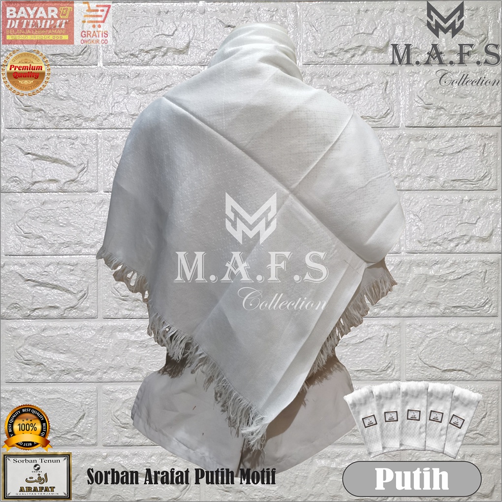 SORBAN MURAH SORBAN ARAFAT PUTIH &amp; WARNA PREMIUM