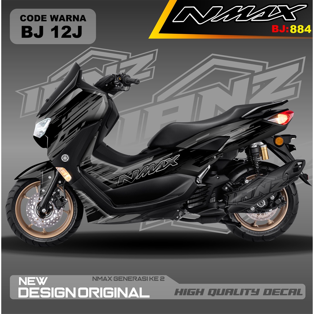 DECAL STICKER NEW NMAX FULL BLOK MOTOR/ DECAL FULL BODY NMAX / DECAL STIKER FULL BODY NMAX / STIKER DECAL NMAX TERBARU