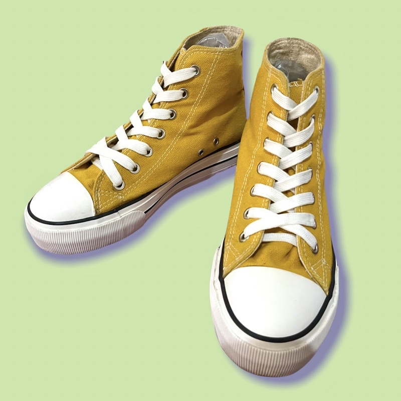 PRELOVED - ORI Rubi Shoes / Sepatu Rubi / Sepatu High / Sepatu Kuning / High Shoes / Sepatu Tali / S