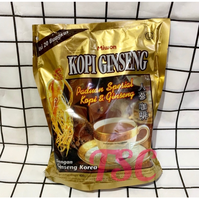 

MIWON Kopi Ginseng Korea isi 20 Sachet Miwon coffee instan Kopi Bubuk