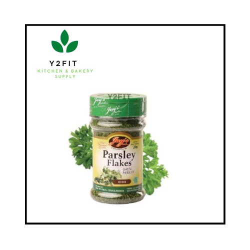 

Y2fit JAYS PARSLEY FLAKES 20 GR - JAYS DAUN PARSLEY ITALIAN SEASONING HALAL