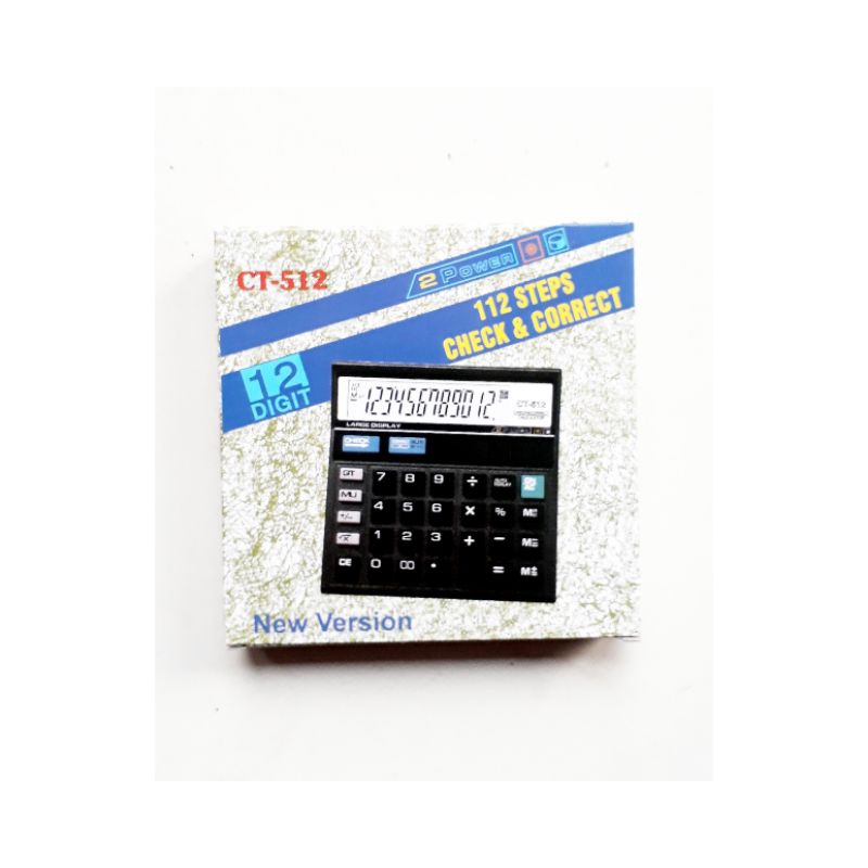 

Kalkulator CT 512 Kalkulator 12 digit check correct