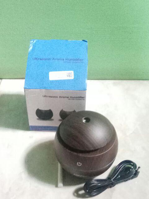 Aromatherapy Air Humidifier Desain Kayu Lampu Led Difuser