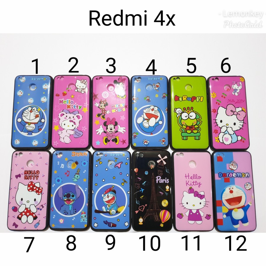 Case Softcase Karakter xiaomi Redmi 4x / Case Xiaomi Redmi 4x