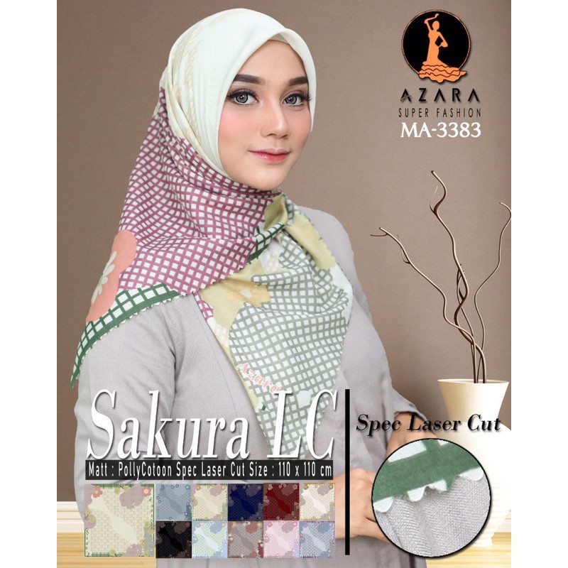 Segiempat/Voal Motif 110x110-6