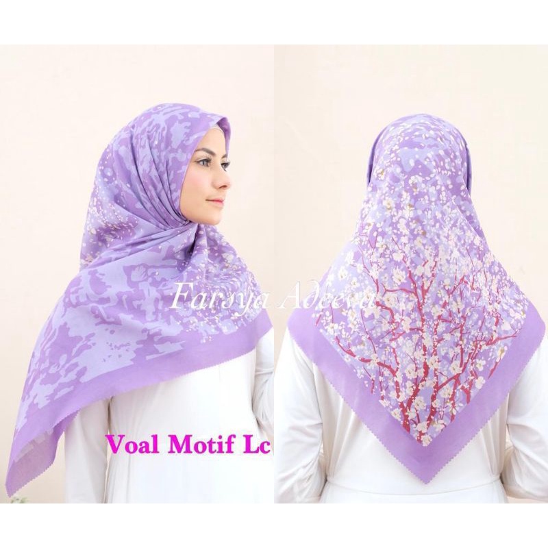 hijab koran/jilbab koran/kerudung koran/denay koran||park 1-Sakura ungu