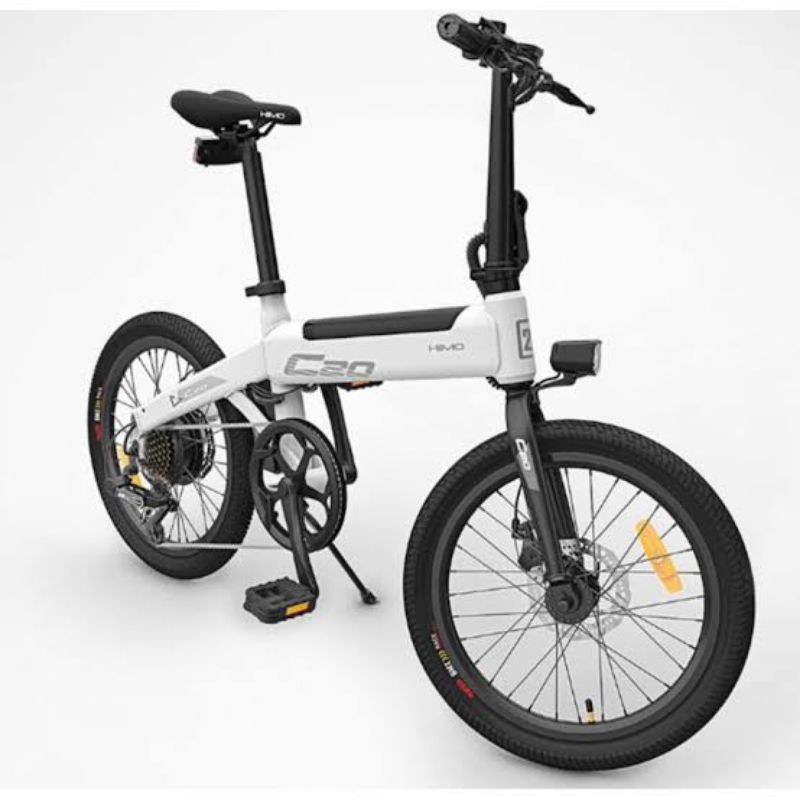 Sepeda listrik elektrik smart moped bicycle 250w 80km c20 xiaomi himo hitam + free ongkir