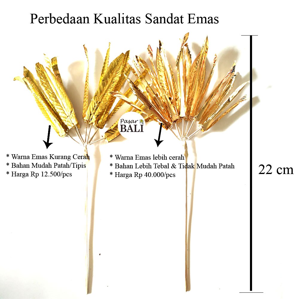 Tusuk Sandat Emas B - Aksesoris Sanggul Bali