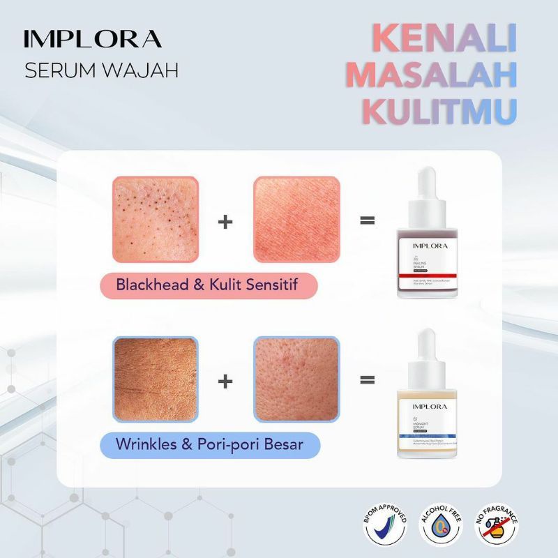 ❤Miss Vinka❤ BPOM ORI 100% Implora Serum Wajah 30ml/Face Serum Implora/Serum Wajah