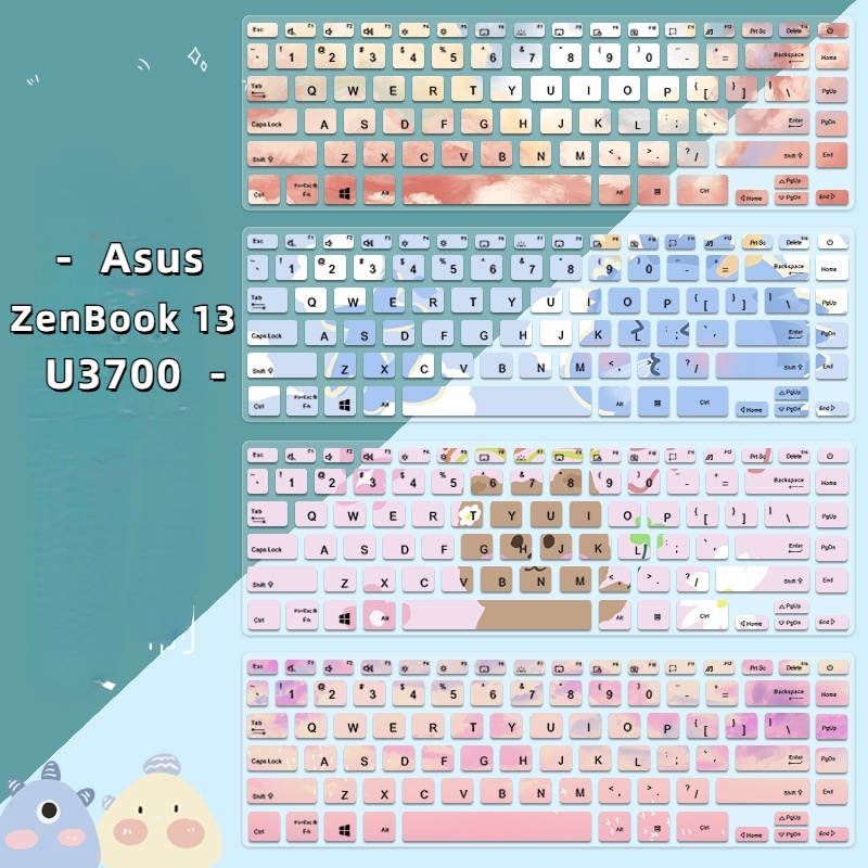 Film Pelindung Keyboard Motif Kartun Bunga Untuk Asus ZenBook 13 UX325 UM325 UX363J Ux36333000E U3700E U3700E Uj3700