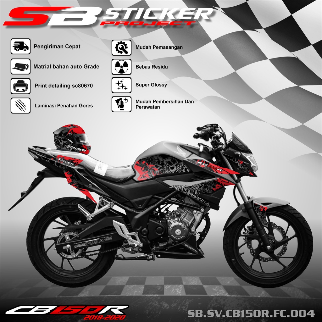 STRIPING CB150R FACELIFT  - STRIPING STICKER LIST VARIASI HONDA CB150R FACELIFT 004