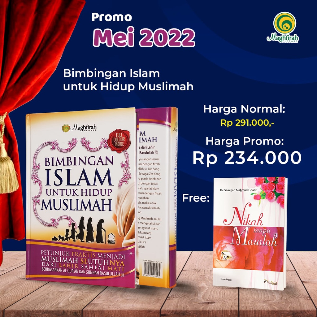 PROMO Bimbingan Islam Untuk Hidup Muslimah FREE Buku Nikah Tanpa