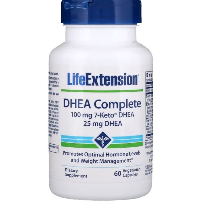 Life Extension DHEA Complete 100mg 7Keto 25mg DHEA 60 Veg Caps ORI USA