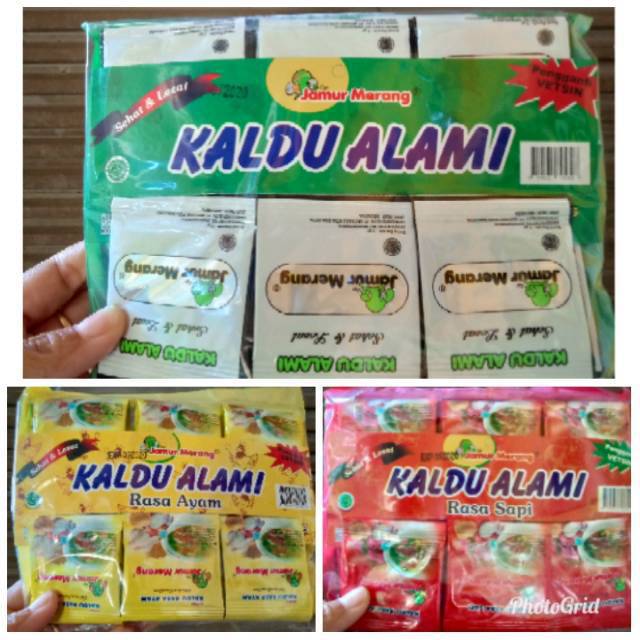 

Kaldu alami jamur merang original/ Sapi/ Ayam/ Isi 30@3gr