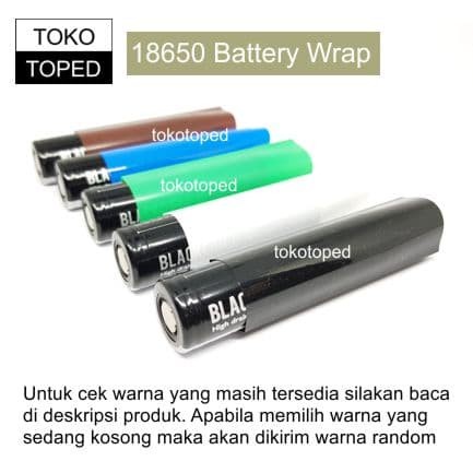 [AN] 18650 Plain Color Battery Wrap | batere baterai batre wraps polos