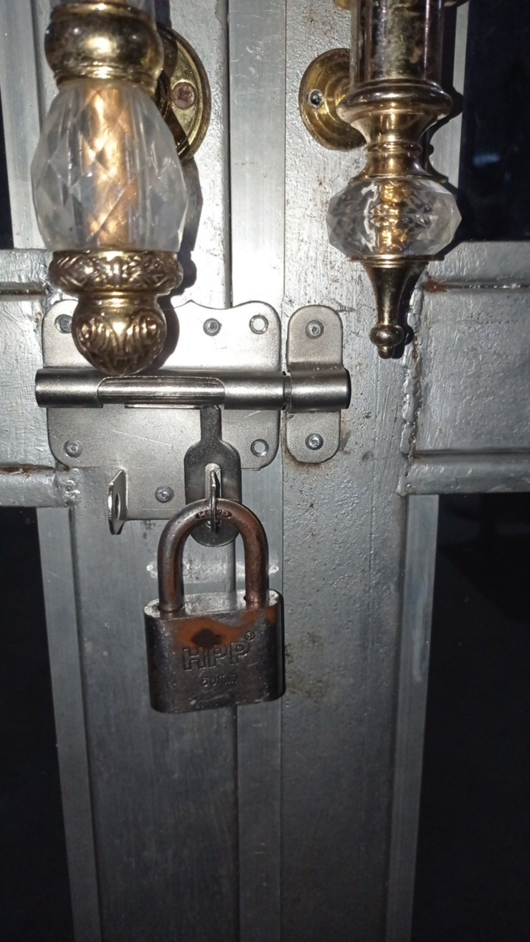 Grendel Overval Overpal Operval Operpal 4 Inch Tebal 1,5 Mm Baja Crom Nikel Gembok 175 Gram 10,5x9cm