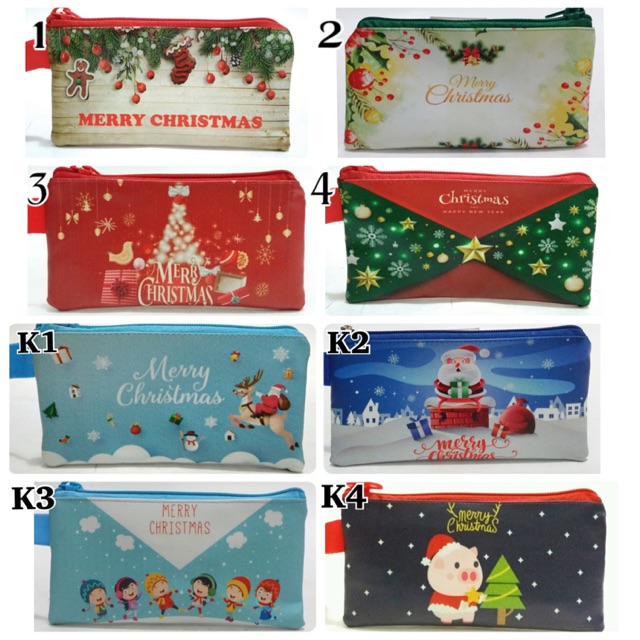 Dompet Panjang Souvenir Natal Murah Christmas Hamper Murmer Lucu Santa Claus Pohon Natal Sovenir