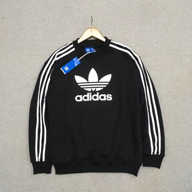 harga crewneck adidas trefoil